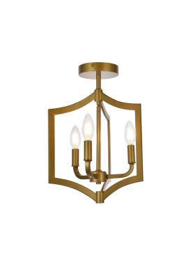 Kiera Flush Mount in Brass