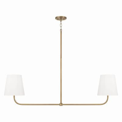 Brody Linear Chandelier in Aged Brass