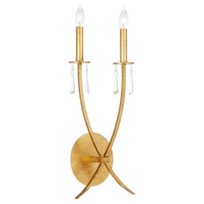 Vanessa Sconce 2 LT in Gold Leaf
