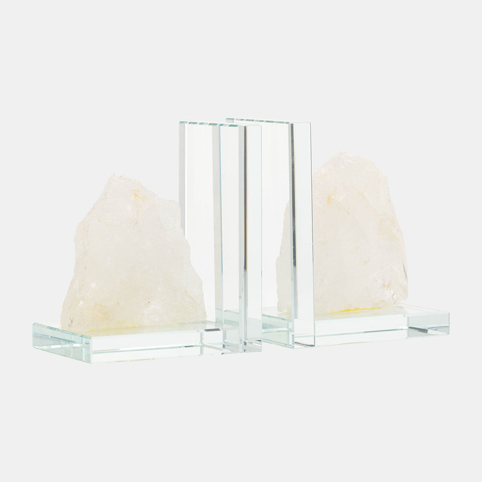 Glass Bookends