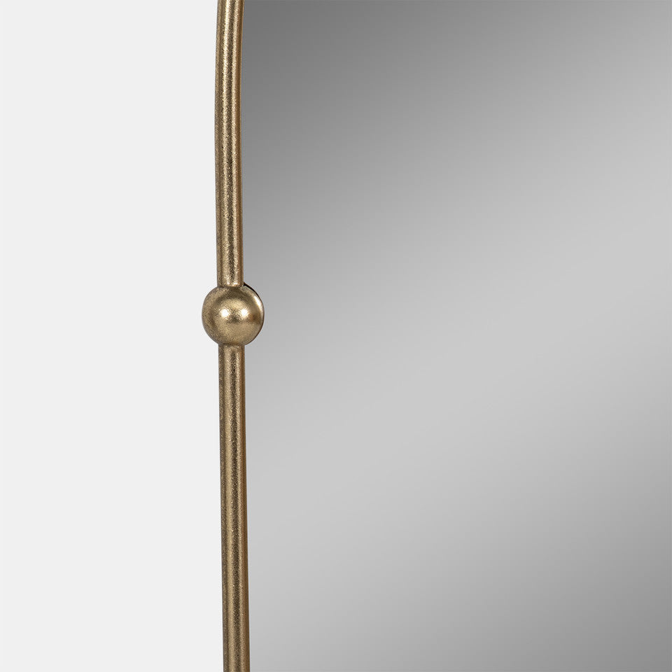 Arch Mirror with Knobs