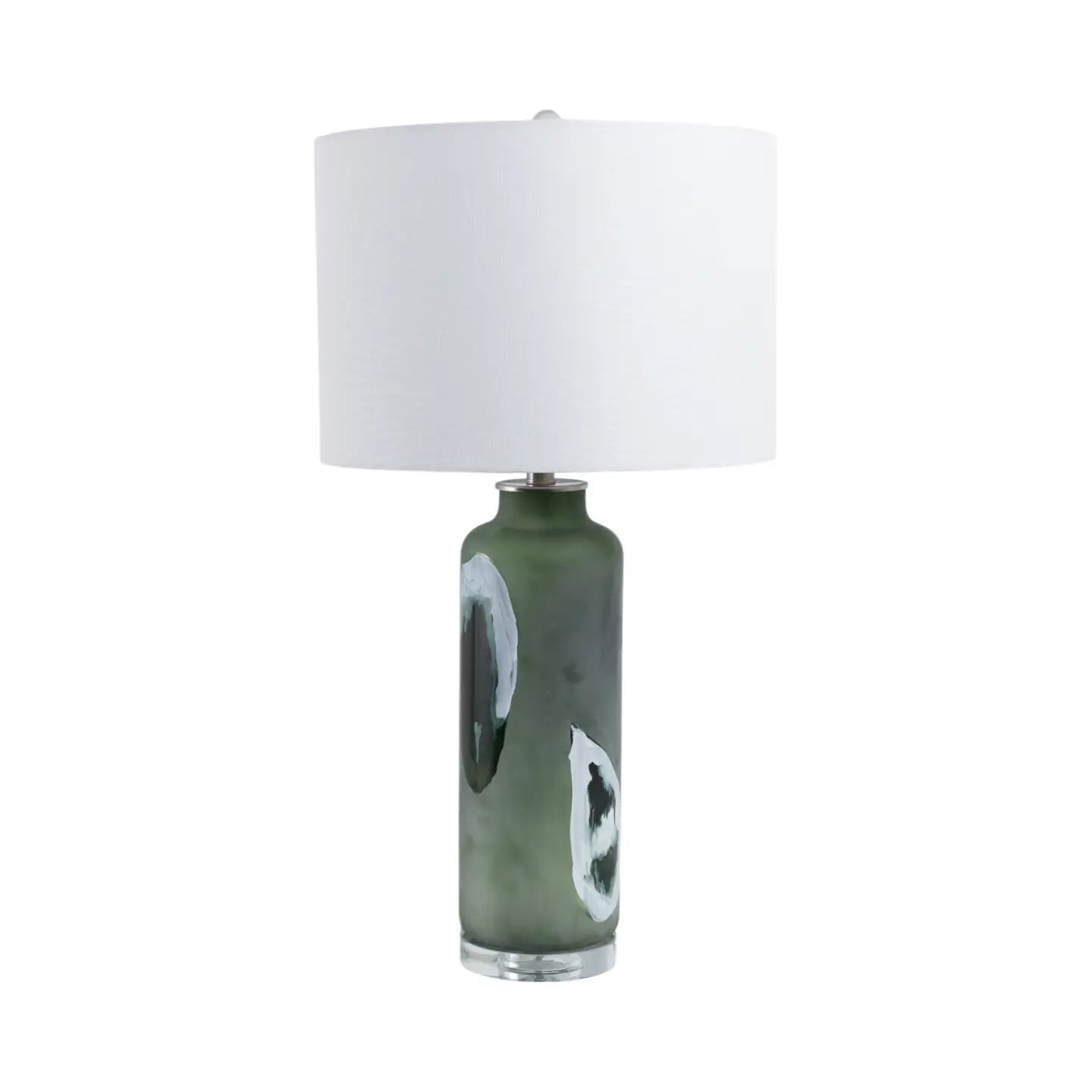 Artistic Green Glass Table Lamp