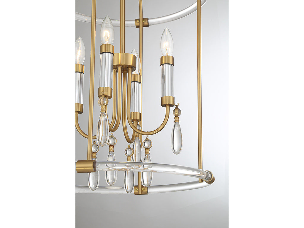 Mayfair Pendant in Warm Brass