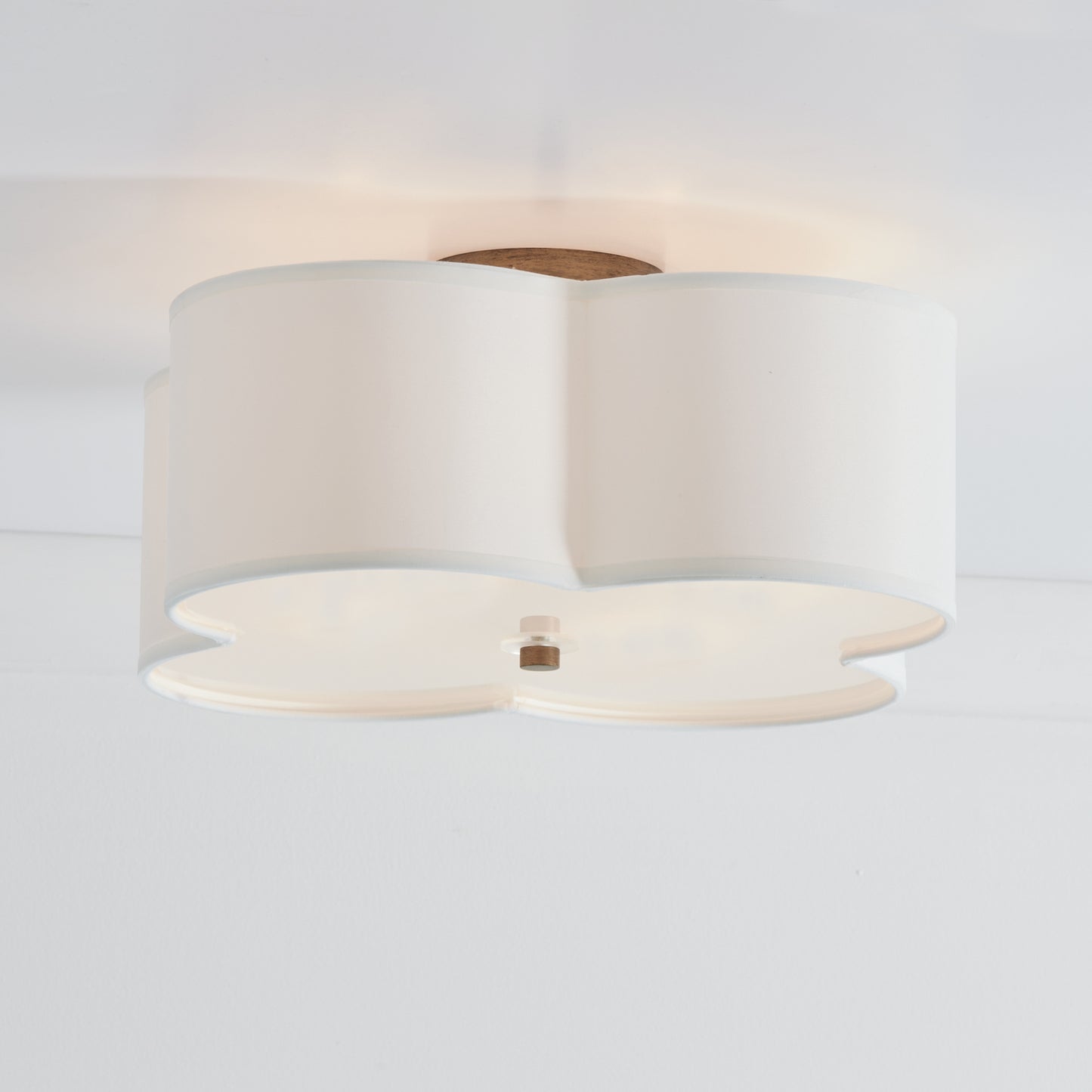 Quinn Large Semi Flush in Brushed Gold