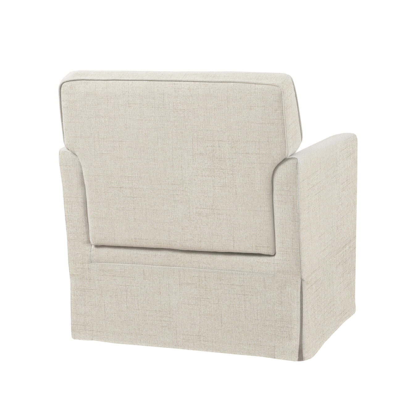 Cream Slipcover Style Arm Chair