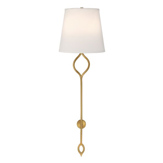 Roxbury 2-Light Wall Sconce in Warm Brass