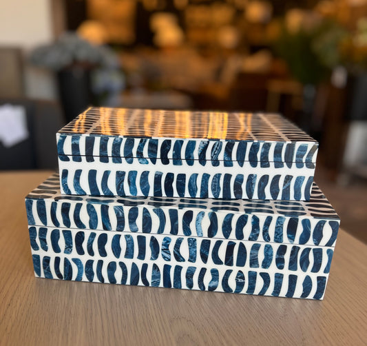 Blue and White Inlay Boxes