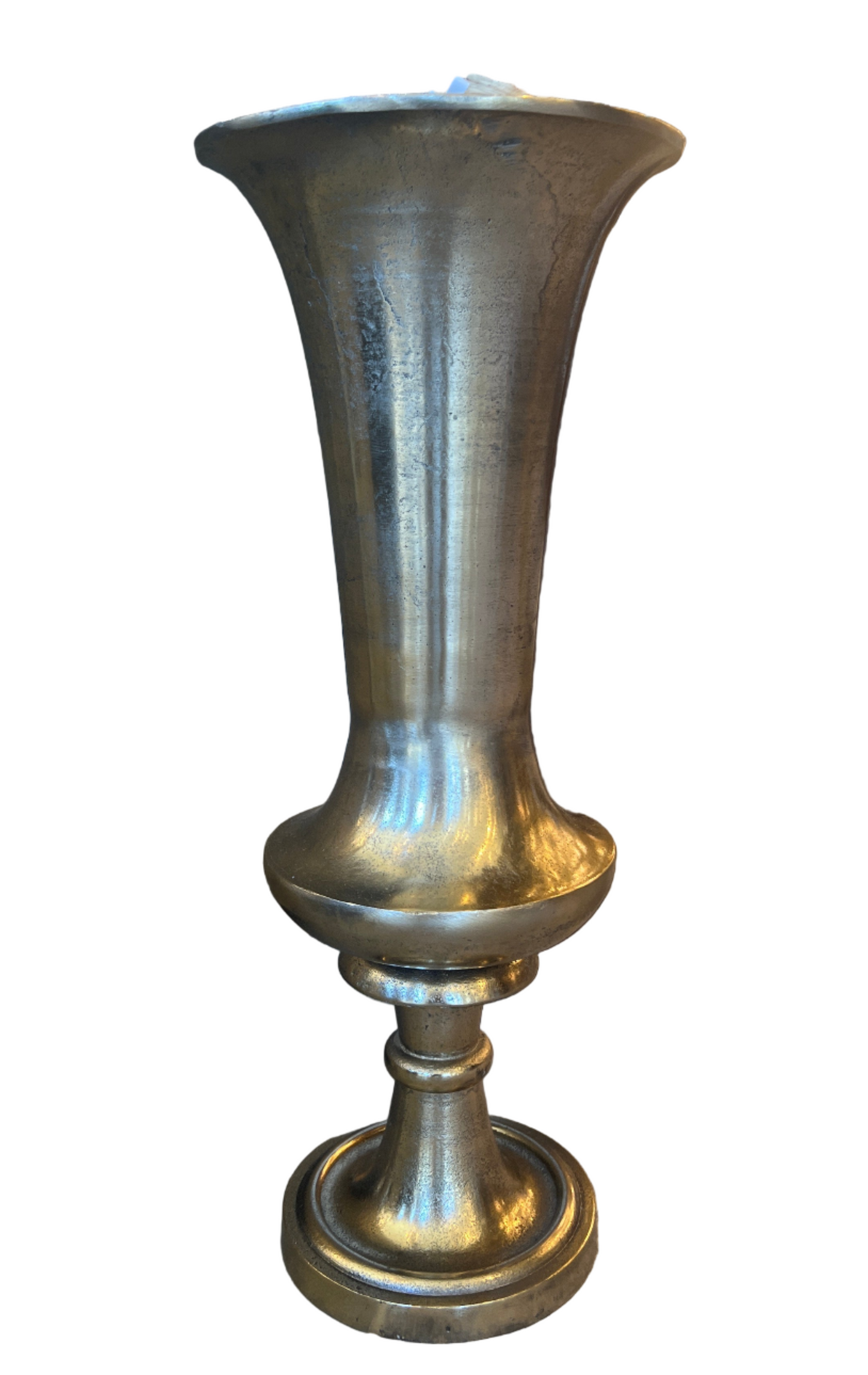 Large Champagne Finish Vase