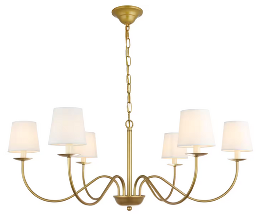 Eclipse Chandelier in Brass