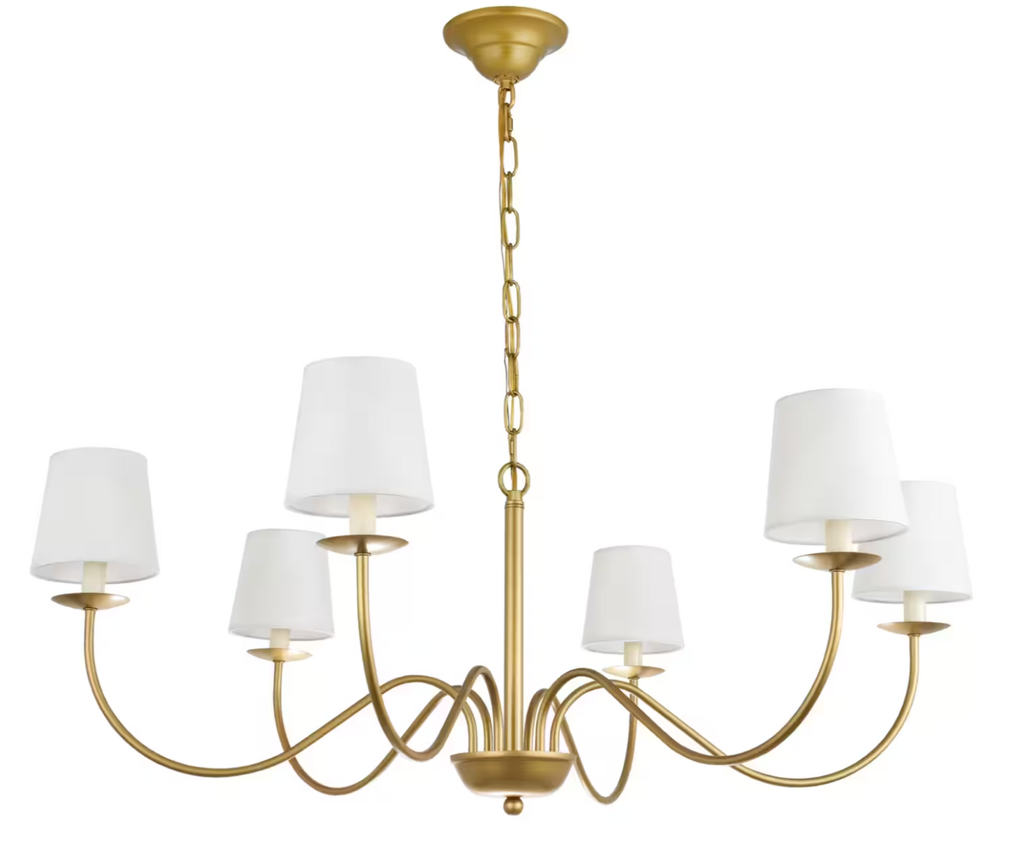 Eclipse Chandelier in Brass