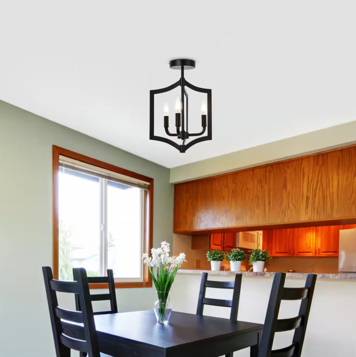 Kiera Flush Mount in Black