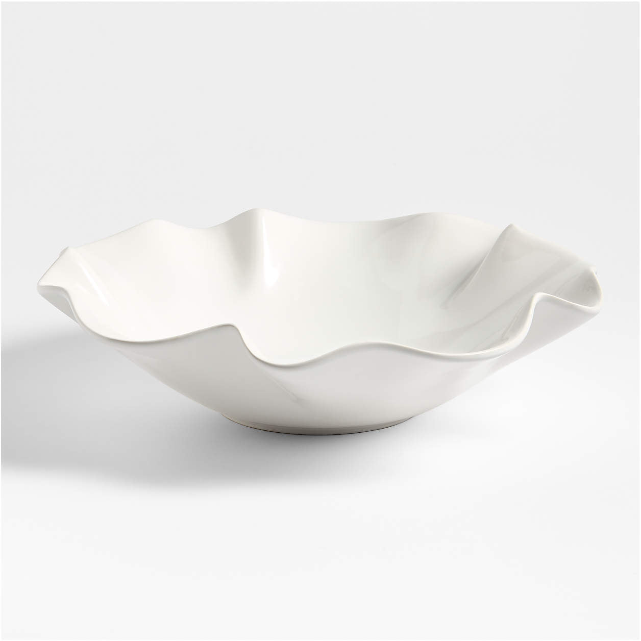 White Ruffle Bowl