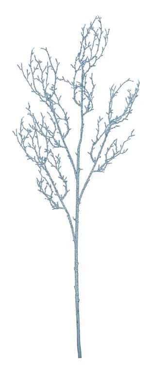 Glittered Twig Vine Spray-Blue
