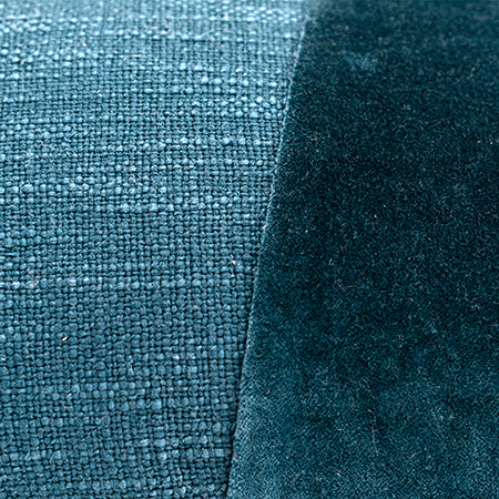 Teal Lumbar Pillow with Tassels