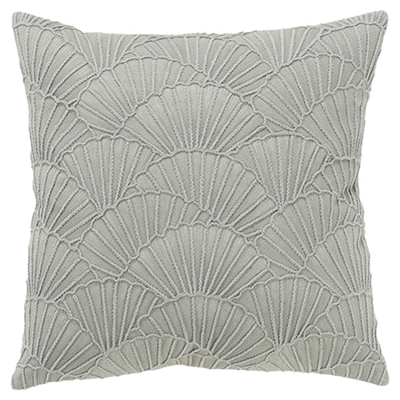 Blue/Gray Embroidered Throw Pillow
