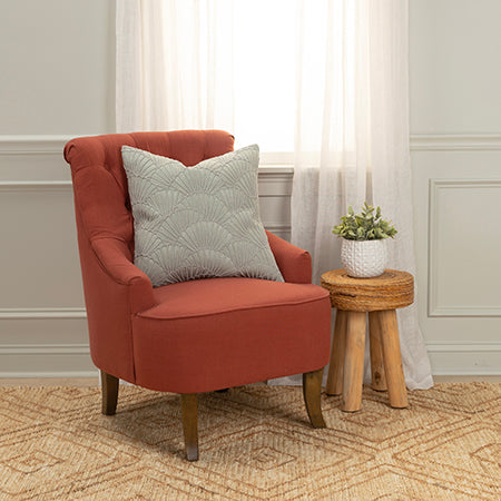 Blue/Gray Embroidered Throw Pillow