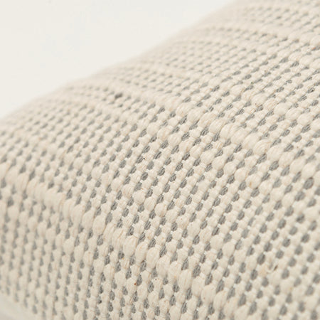 Gray/Natural Patterned Throw Pillow