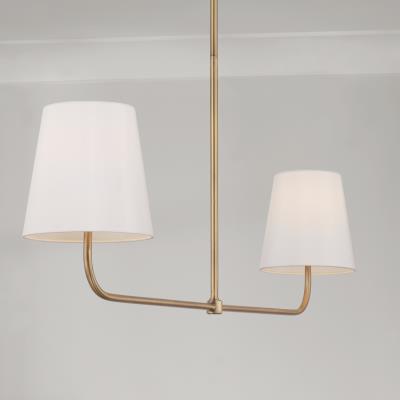 Brody Linear Chandelier in Aged Brass