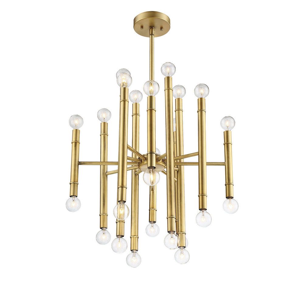 Ophelia Chandelier in Warm Brass (CLOSE-OUT)