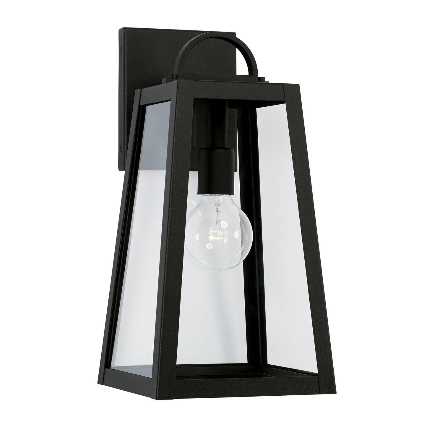 Leighton Exterior 1 LT Wall Lantern in Black