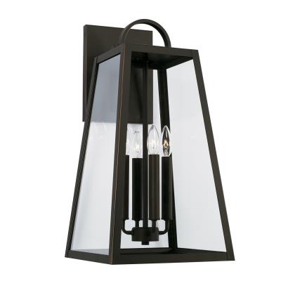 Leighton Exterior 4 LT Wall Lantern in Oiled Bronze