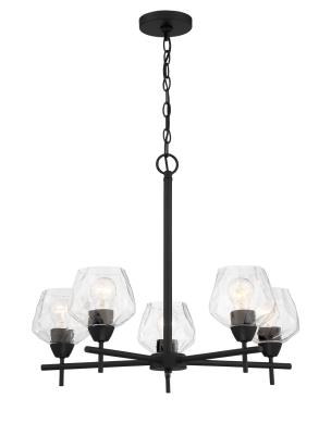 Camrin Chandelier 5 LT in Coal Black