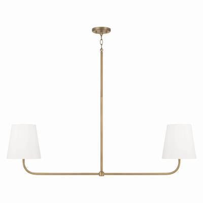 Brody Linear Chandelier in Aged Brass