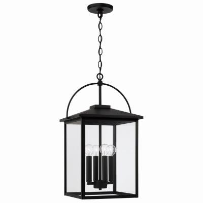 Bryson Exterior Hanging Lantern 4 LT in Black