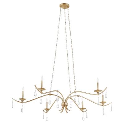 Lorelei Chandelier 6 LT in Antique Silver