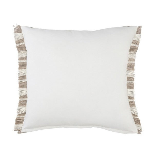 Beige Stripe Throw Pillow