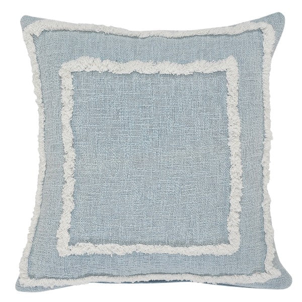 Winter Sky Pillow with Fringe