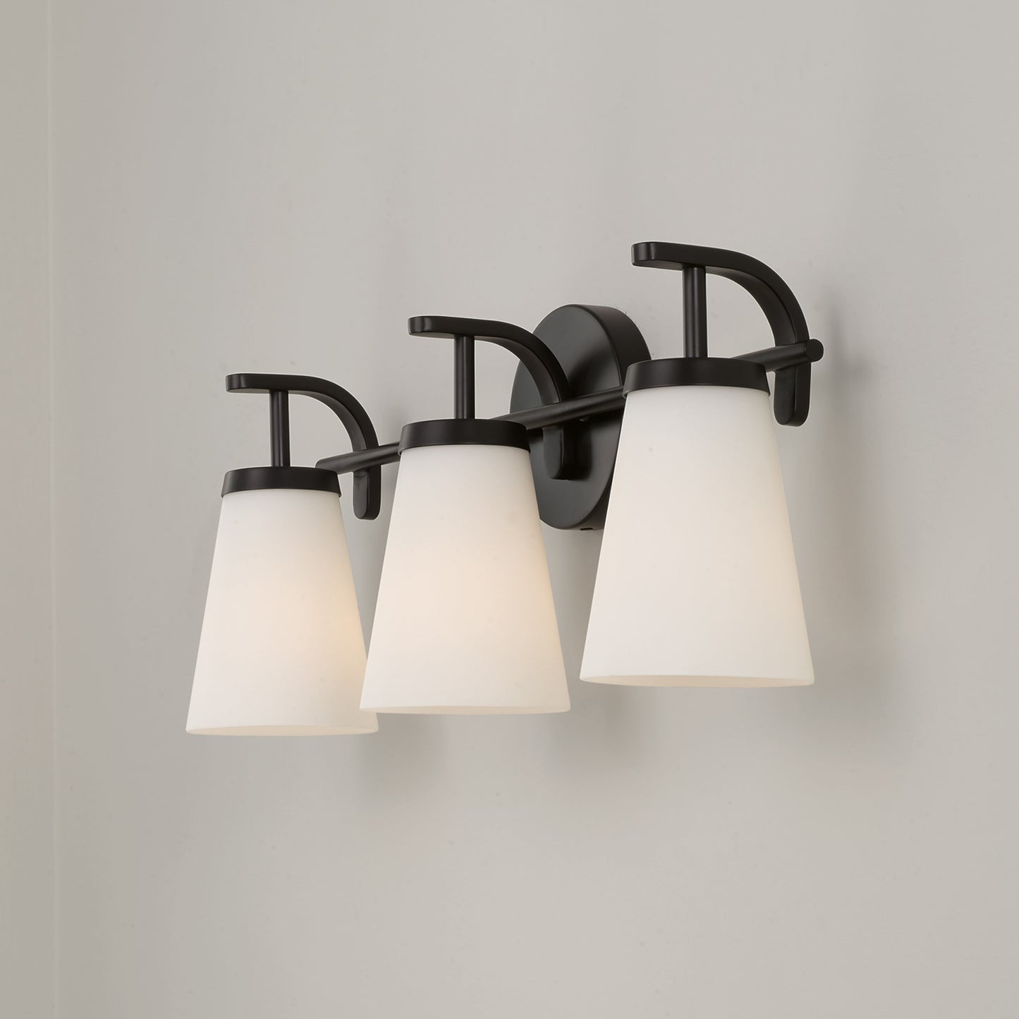 Drake 3-Light Vanity in Matte Black