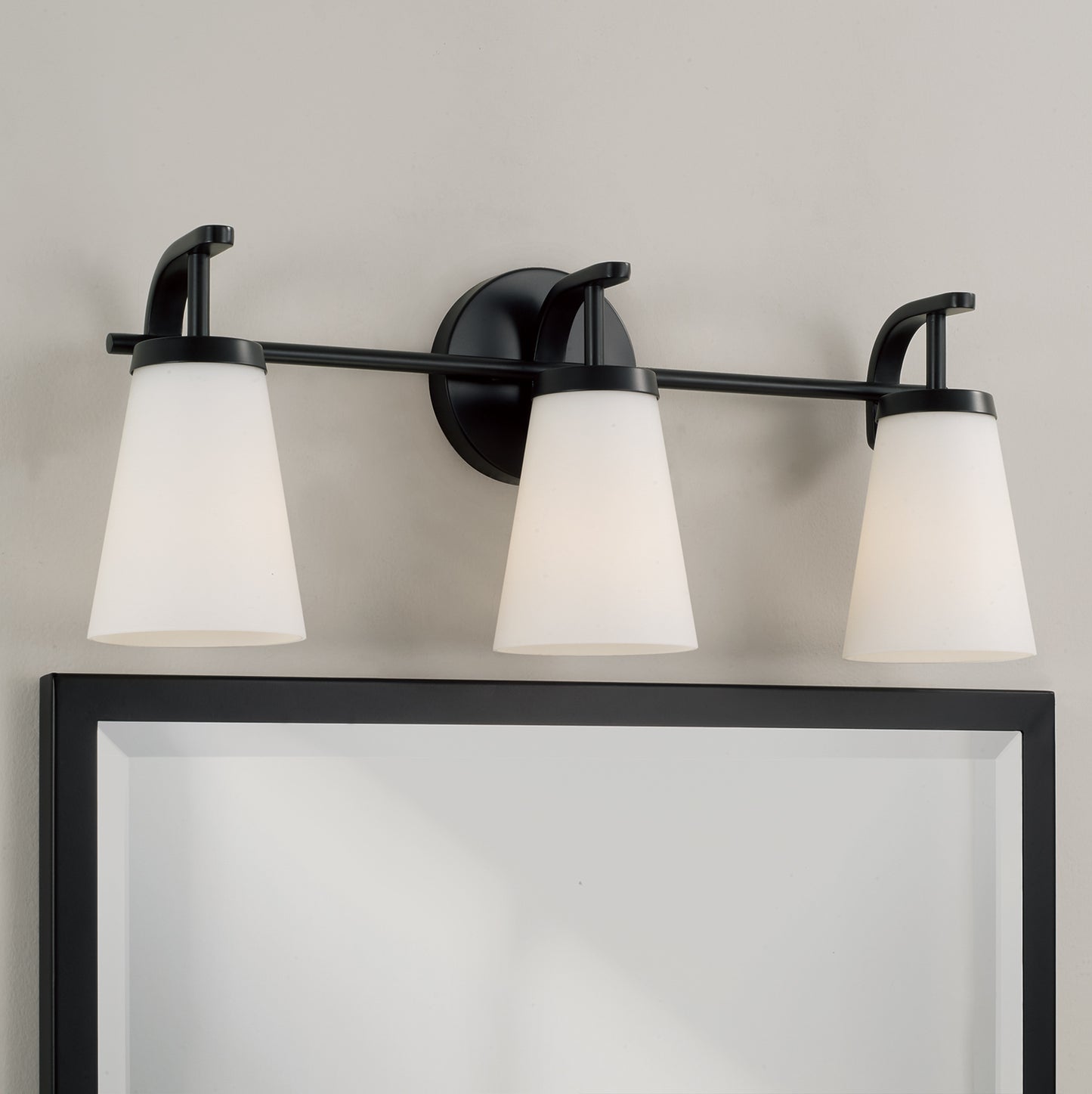 Drake 3-Light Vanity in Matte Black