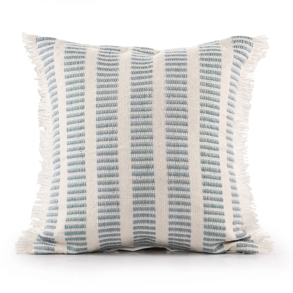 Blue Stripe Throw Pillow