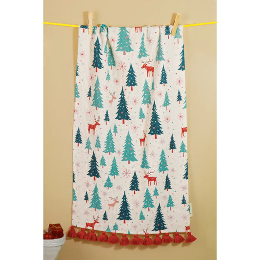 Christmas Trees Tea Towel