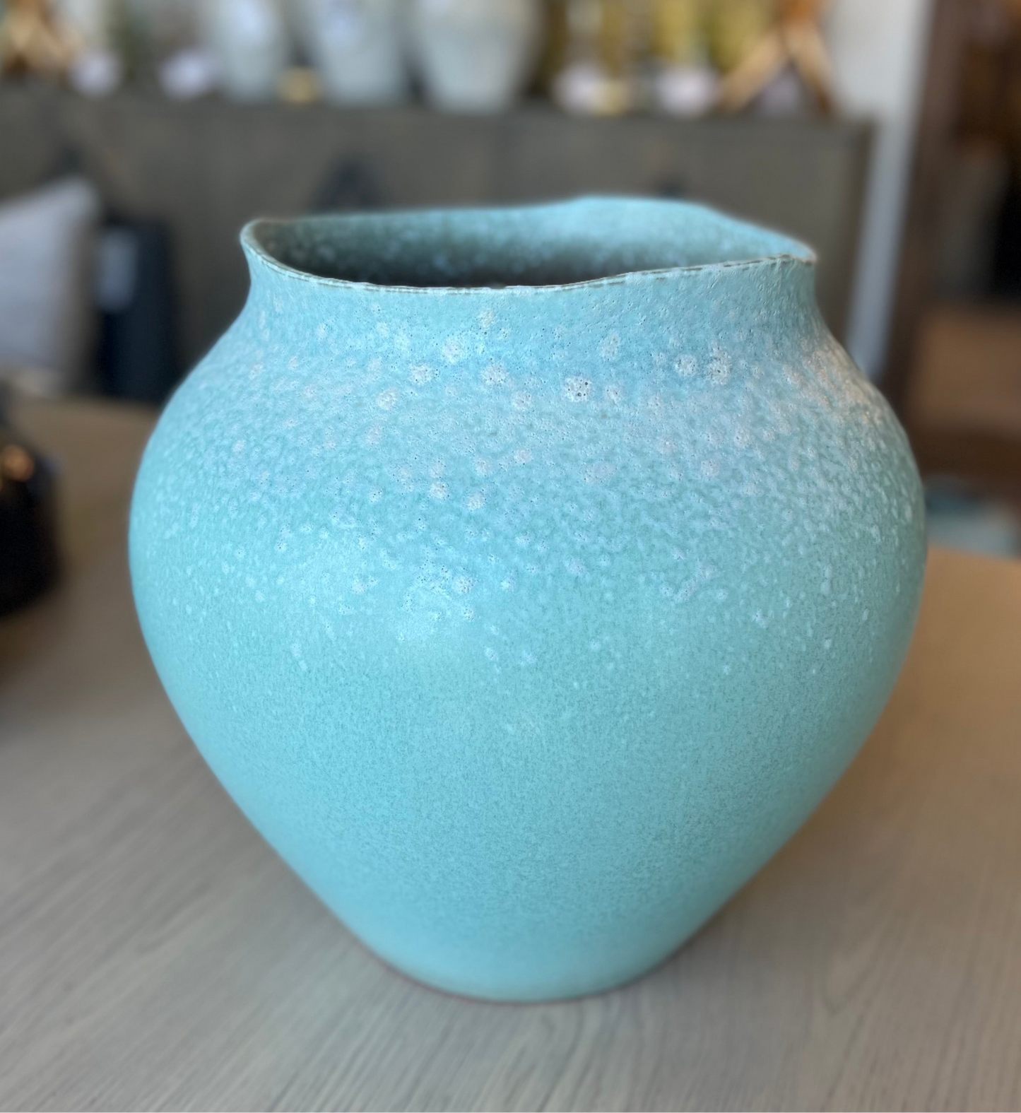 Soft Turquoise Vase-Large