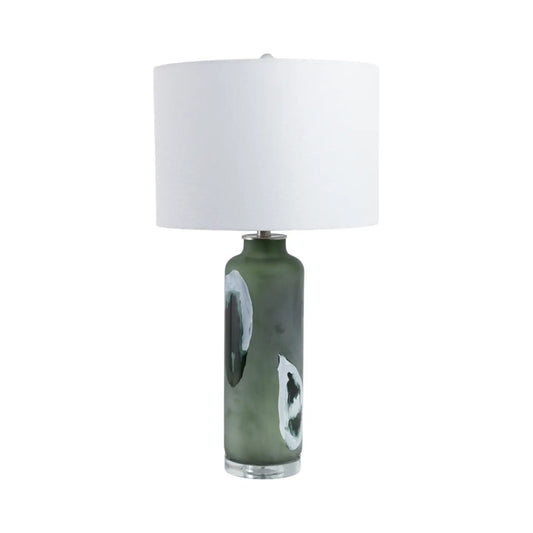 Artistic Green Glass Table Lamp