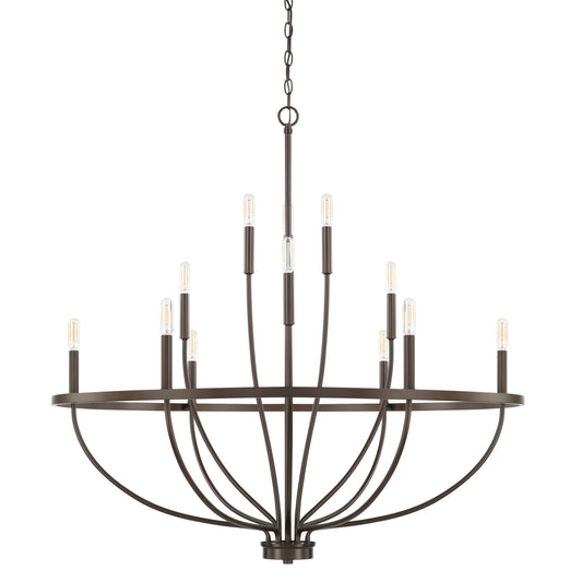 Greyson 12-Light Chandelier in Bronze