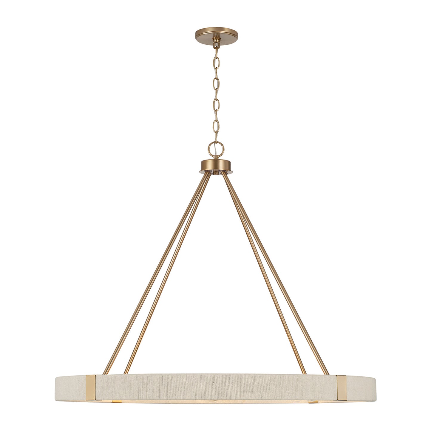 Delaney Large Chandelier in Matte Brass