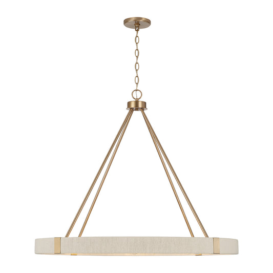 Delaney Large Chandelier in Matte Brass