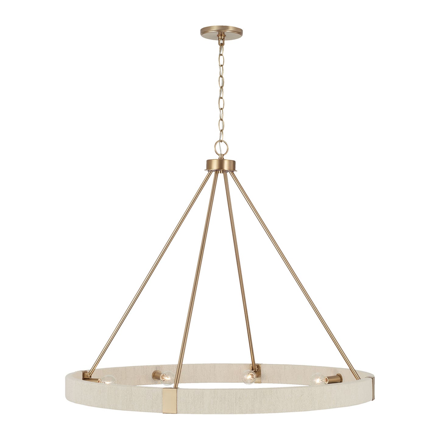 Delaney Large Chandelier in Matte Brass