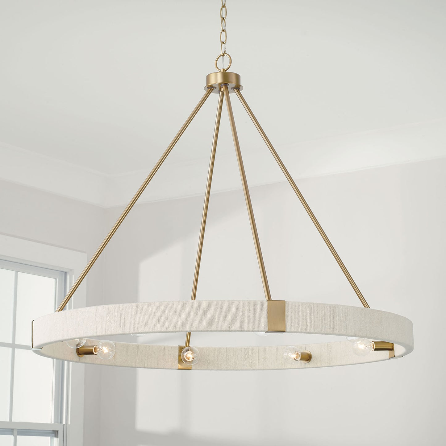 Delaney Large Chandelier in Matte Brass