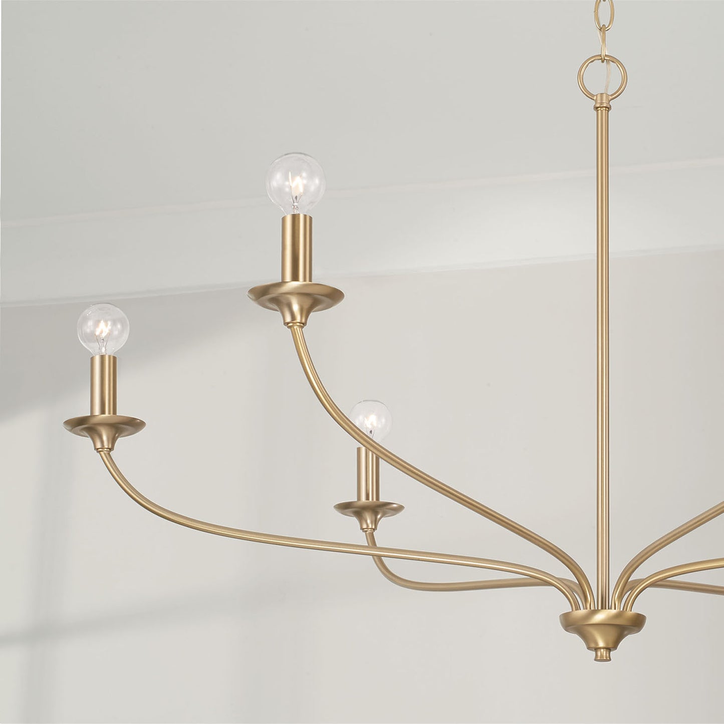 Dolan Large Chandelier in Matte Brass