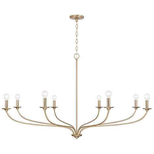 Dolan Grand Chandelier in Matte Brass