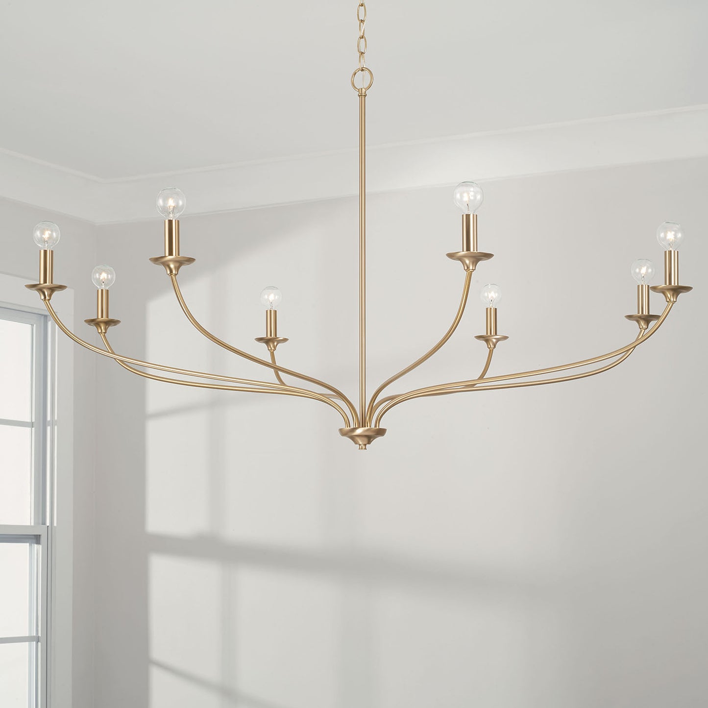Dolan Grand Chandelier in Matte Brass
