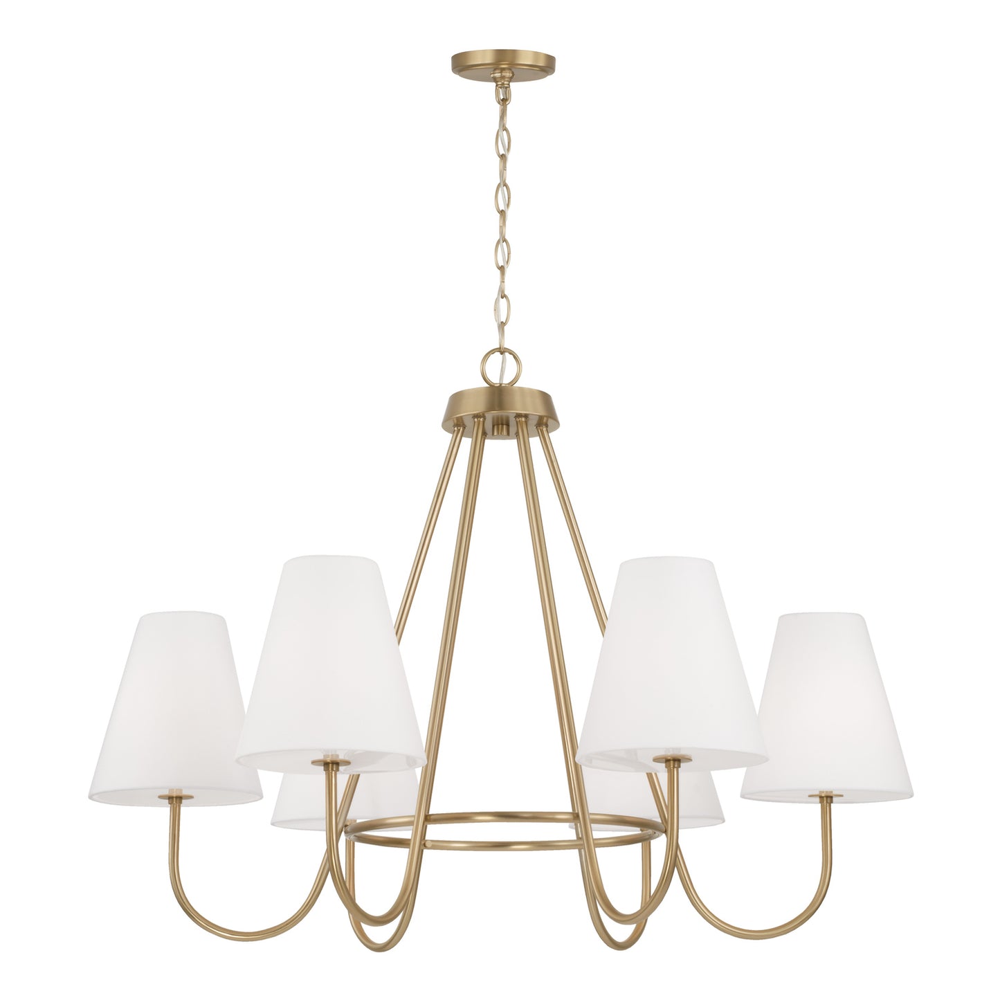 Julia Chandelier in Matte Brass