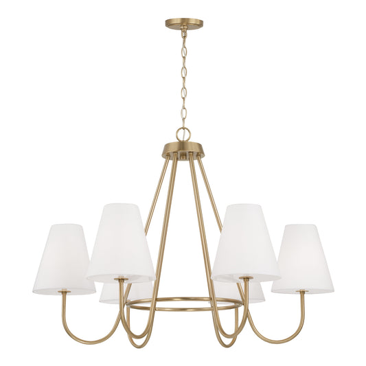 Julia Chandelier in Matte Brass