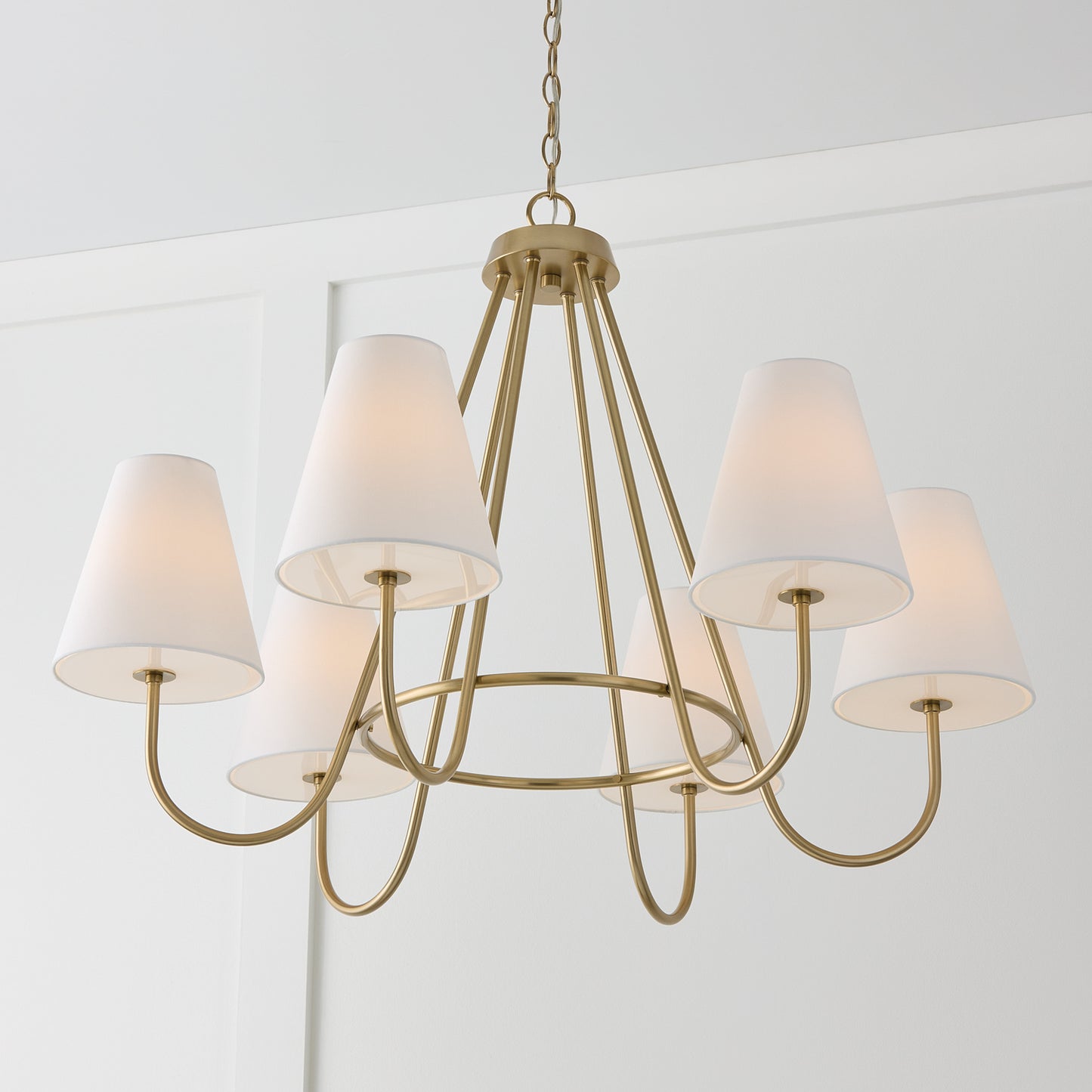 Julia Chandelier in Matte Brass