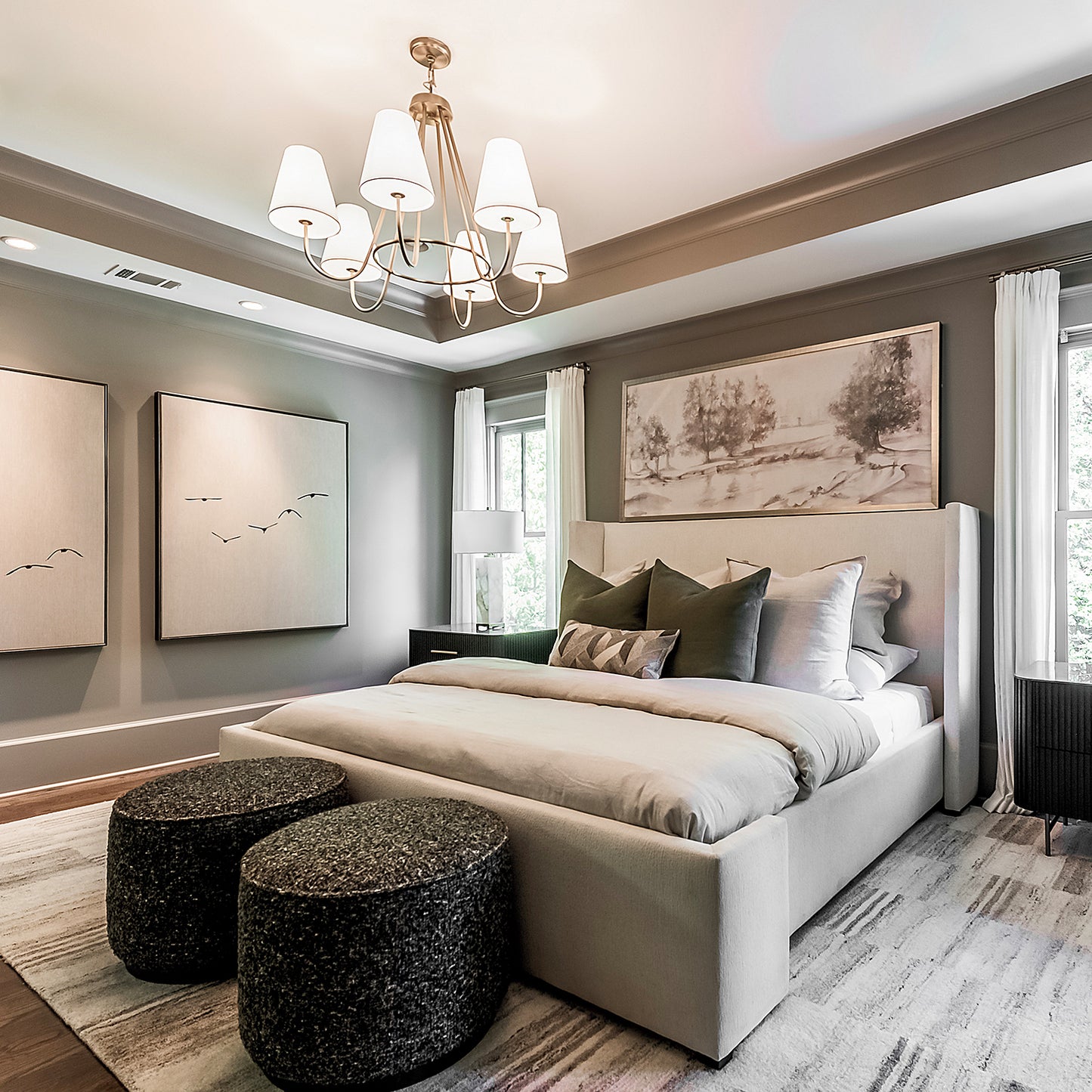 Julia Chandelier in Matte Brass