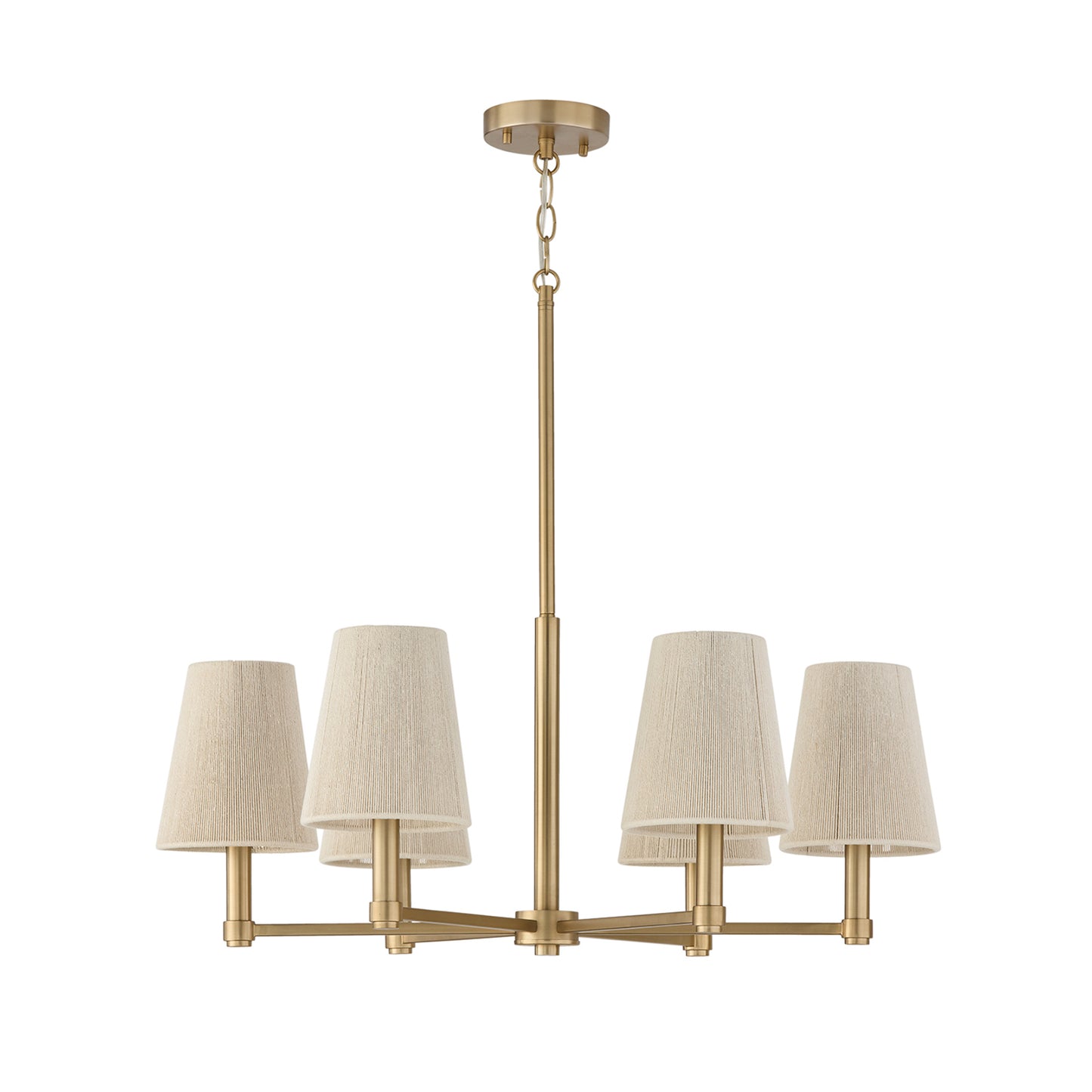 Mira Medium Chandelier in Matte Brass